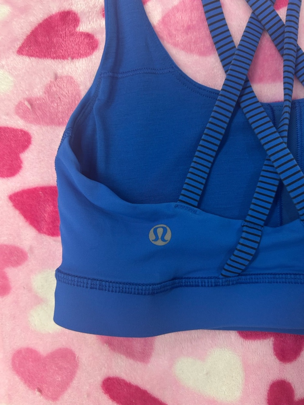 lululemon athletica Cobalt Blue Strappy Sports Bra - Picture 3 of 4